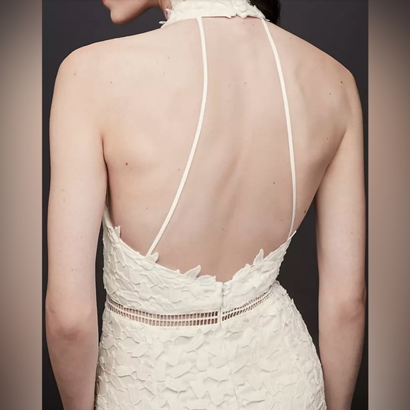short white dress with lace Beautiful White Lace A-line Spaghetti Straps Backless Homecoming Dresses,  MH532 main image 1